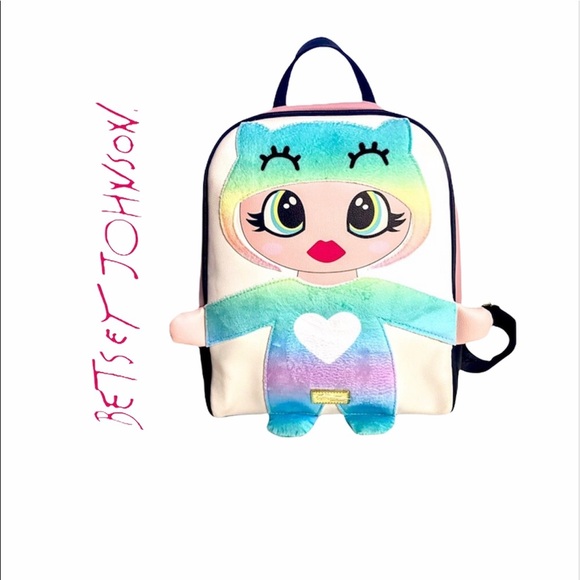 NWT Pink Betsey Johnson Backpack - Picture 1 of 10